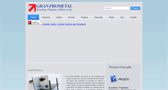 Desktop Screenshot of granprometal.com.br